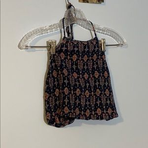Blue Patterned Halter